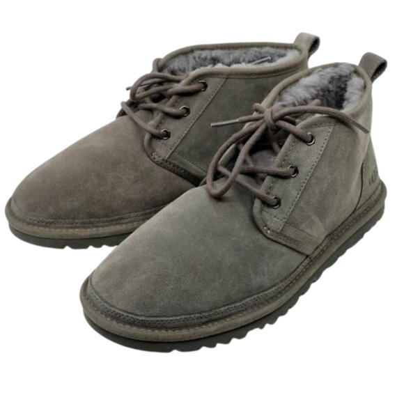 UGG~Neumel~WOMENS SUEDE & SHEARLING CHUKKA ANKLE BOOTS  Gray SIZE 9 - Picture 1 of 6